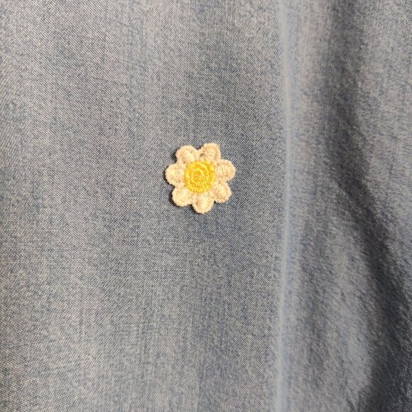 Gerry Weber Women's Tunic Sz 10 Blue Tencel Denim Upcycled Bohemian Cottagecore - Picture 3 of 9